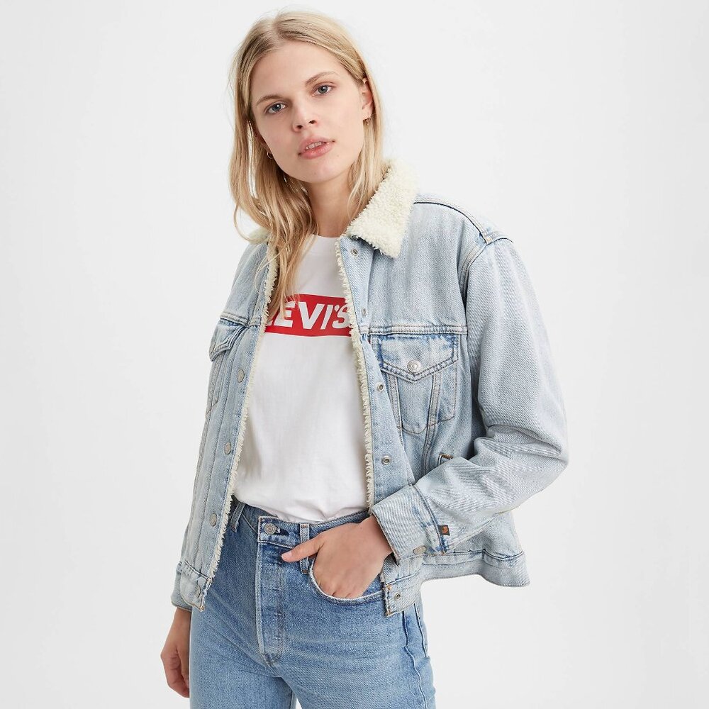 Levi's Sherpa Trucker Jacket with Jacquard by Google XS
